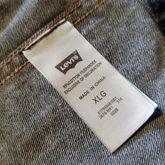Levi's jean jacket vest Girls xl 13-15 - Picture 4 of 4